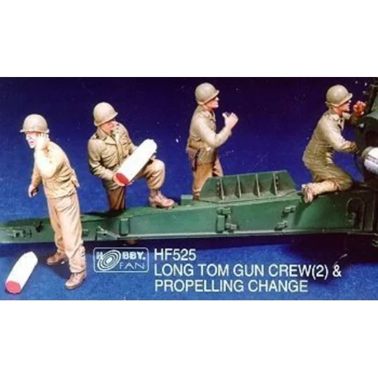 Long Tom Gun Crew(2) & Propelling Change, 1/35 - Hobby Fan HF525
