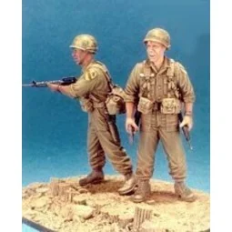 First Cavalry 1965 LZ-Ray- 2 Fig. w/Base - Hobby Fan HF538