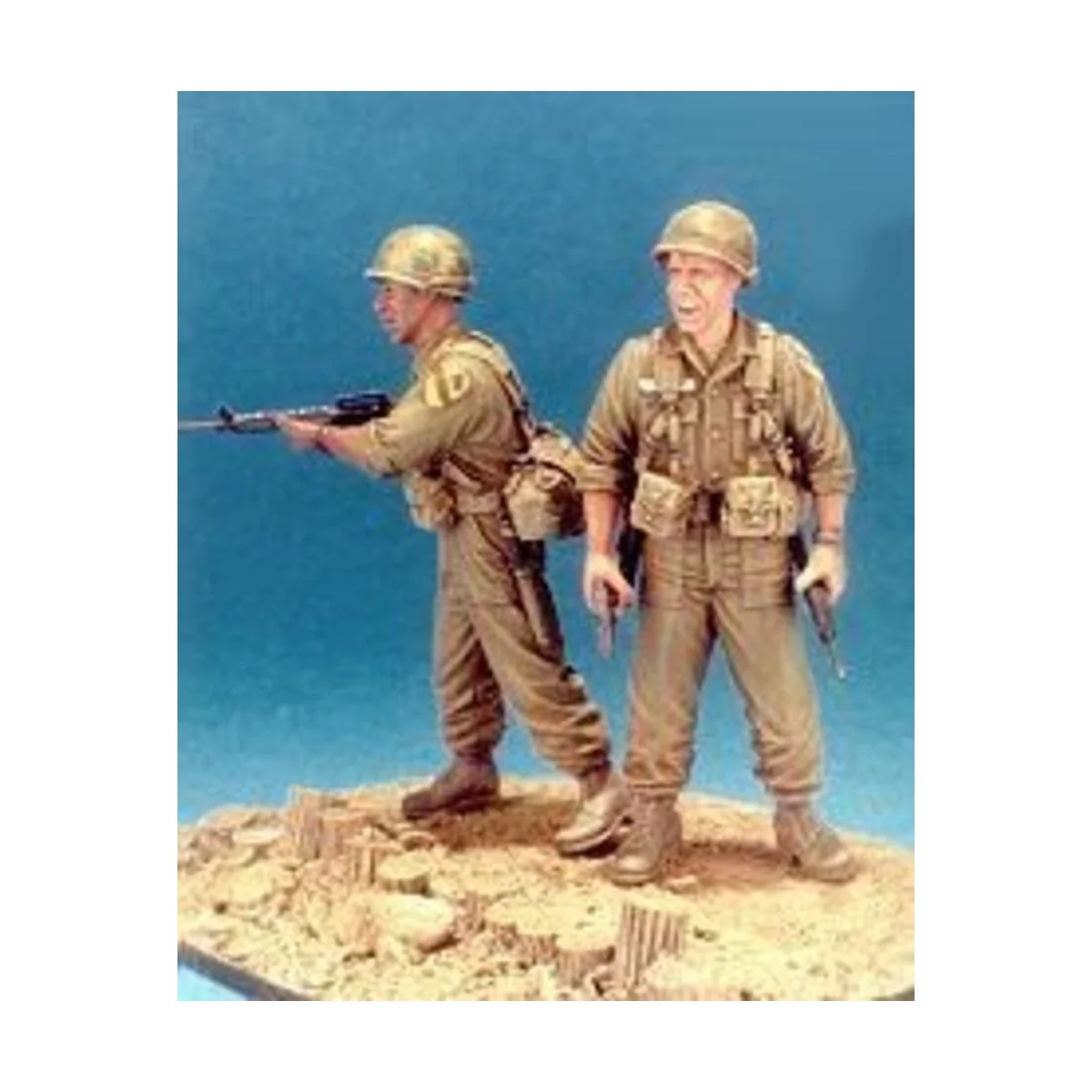 First Cavalry 1965 LZ-Ray- 2 Fig. w/Base, 1/35 - Hobby Fan HF538