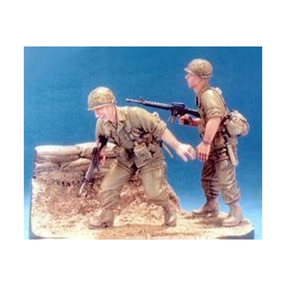 101 Airborne 1965-1966- 2 Figures w/Base - Hobby Fan HF539