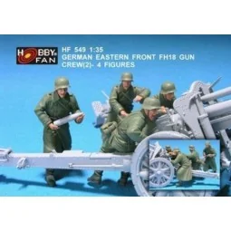 German eastern front FH18 gun crew(2)-4F, 1/35 - Hobby Fan HF549