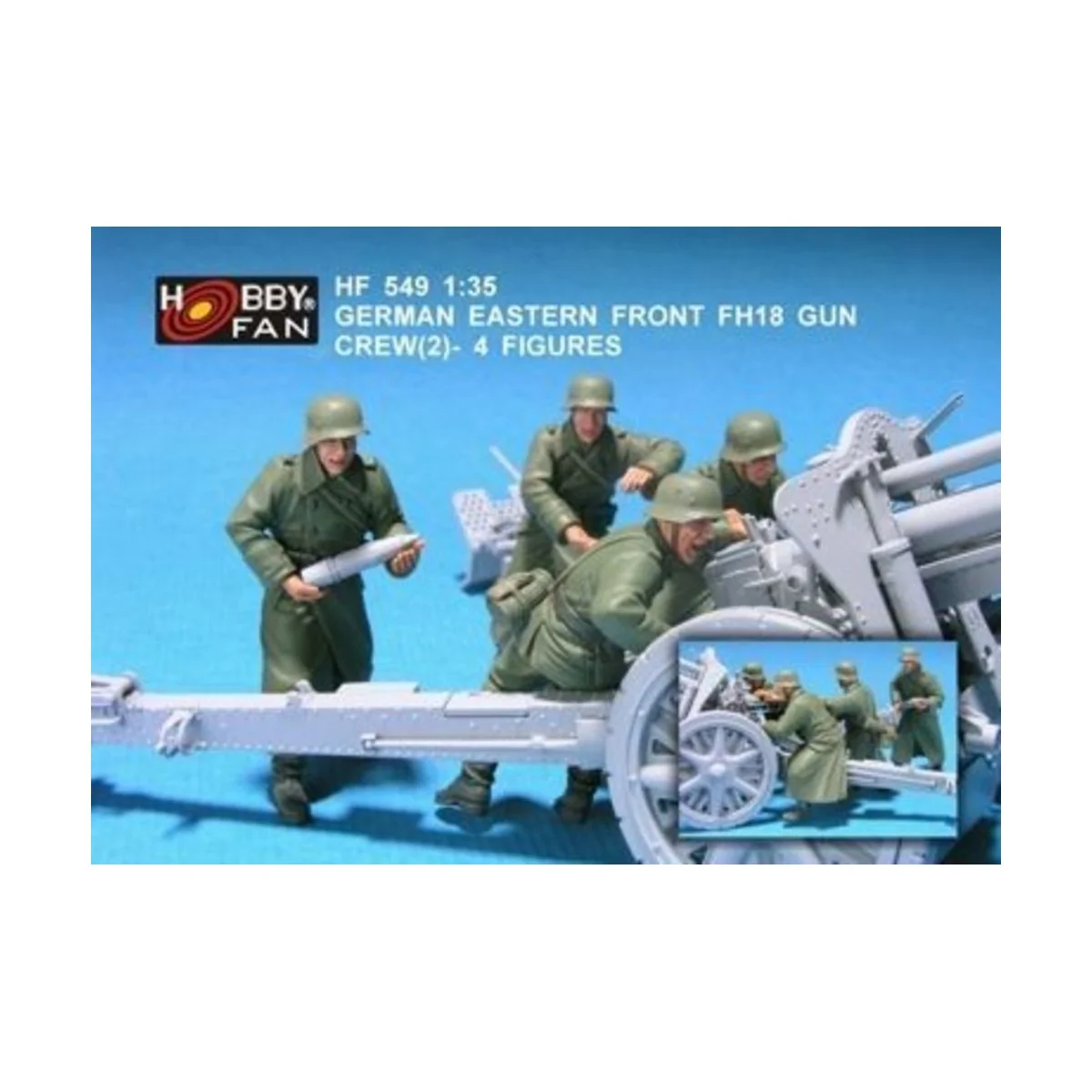 German eastern front FH18 gun crew(2)-4F - Hobby Fan HF549