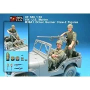 V.N U.S. Marine M38A1 driver gunner-2Fig, 1/35 - Hobby Fan HF550