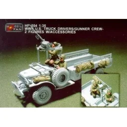 WWII U.S. Truck Drivers/Gunner crew/2fig - Hobby Fan HF554