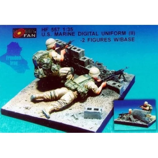 U.S. Marine Digital Unif.(II)- 2 Fig.w/B - Hobby Fan HF557