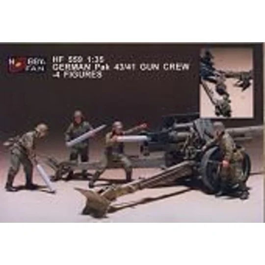German Pak 43/41 Gun Crew- 4 Figures, 1/35 - Hobby Fan HF559