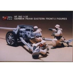German Pak40 eastern front- 3 Figures - Hobby Fan HF562