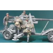 8.8cm Flak Crew set 3 eastern front 5Fig, 1/35 - Hobby Fan HF571