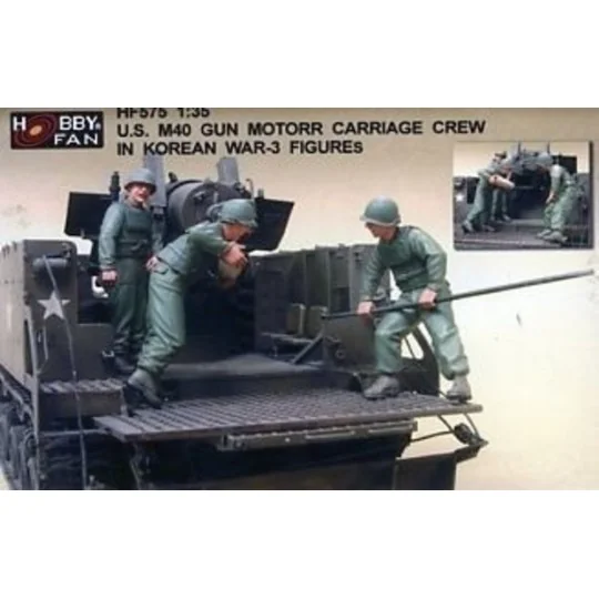 U.S. M40 Gun Motor Carri. in Kor.W./3Fig, 1/35 - Hobby Fan HF575