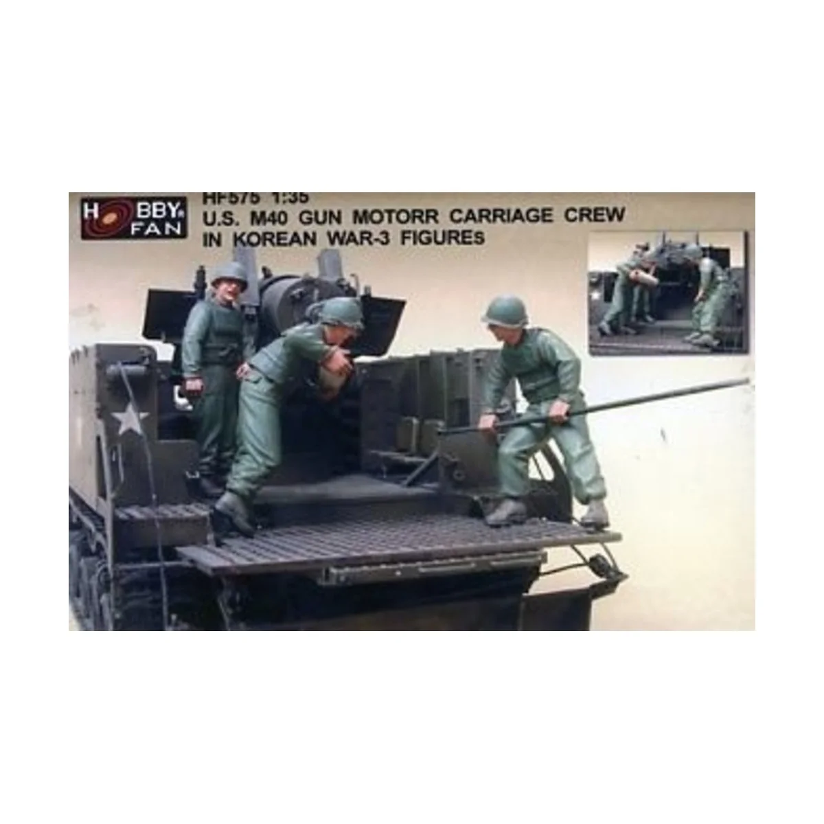 U.S. M40 Gun Motor Carri. in Kor.W./3Fig - Hobby Fan HF575
