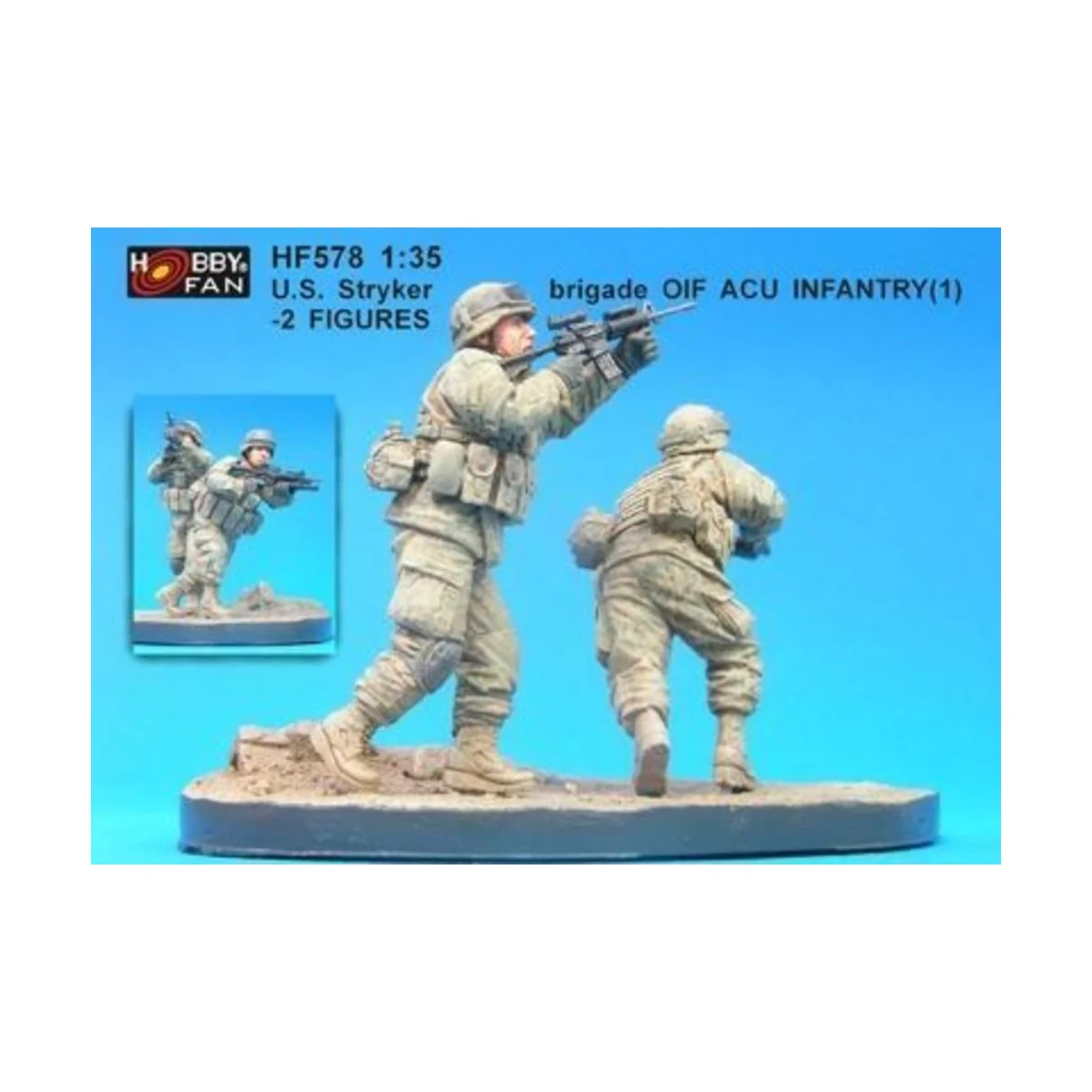 U.S. Stryker brigade(1) infantry- 2 Fig., 1/35 - Hobby Fan HF578 U.S. Stryker brigade(1) infantry- 2 Fig., 1/35 - Hobby Fan HF578