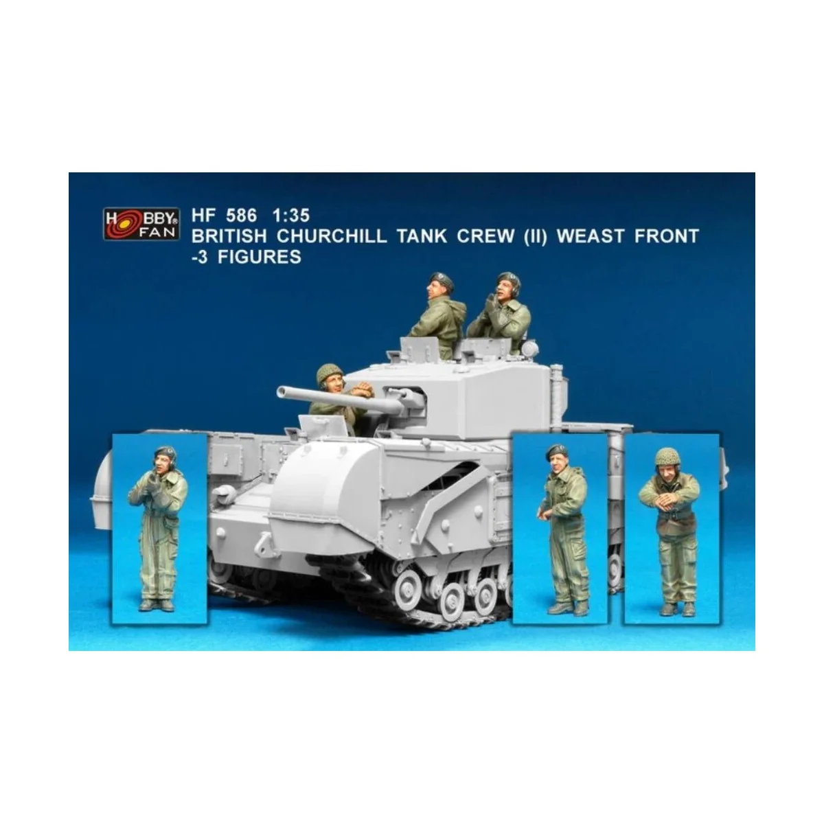 Brit. Church. Tank Cr. (II) West Fr./3F, 1/35 - Hobby Fan HF586