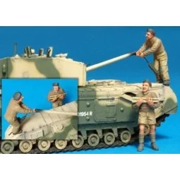 Brit. Churchill Tank Crew (III)Ala./2Fig, 1/35 - Hobby Fan HF587