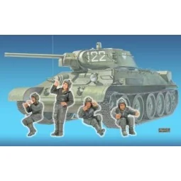 T-34 Tank Crew(1)- 4 Figures, 1/35 - Hobby Fan HF588