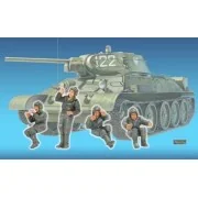T-34 Tank Crew(1)- 4 Figures - Hobby Fan HF588