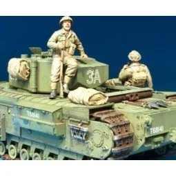 Brit. Infan. riding w/Churchill Tank /2F - Hobby Fan HF592