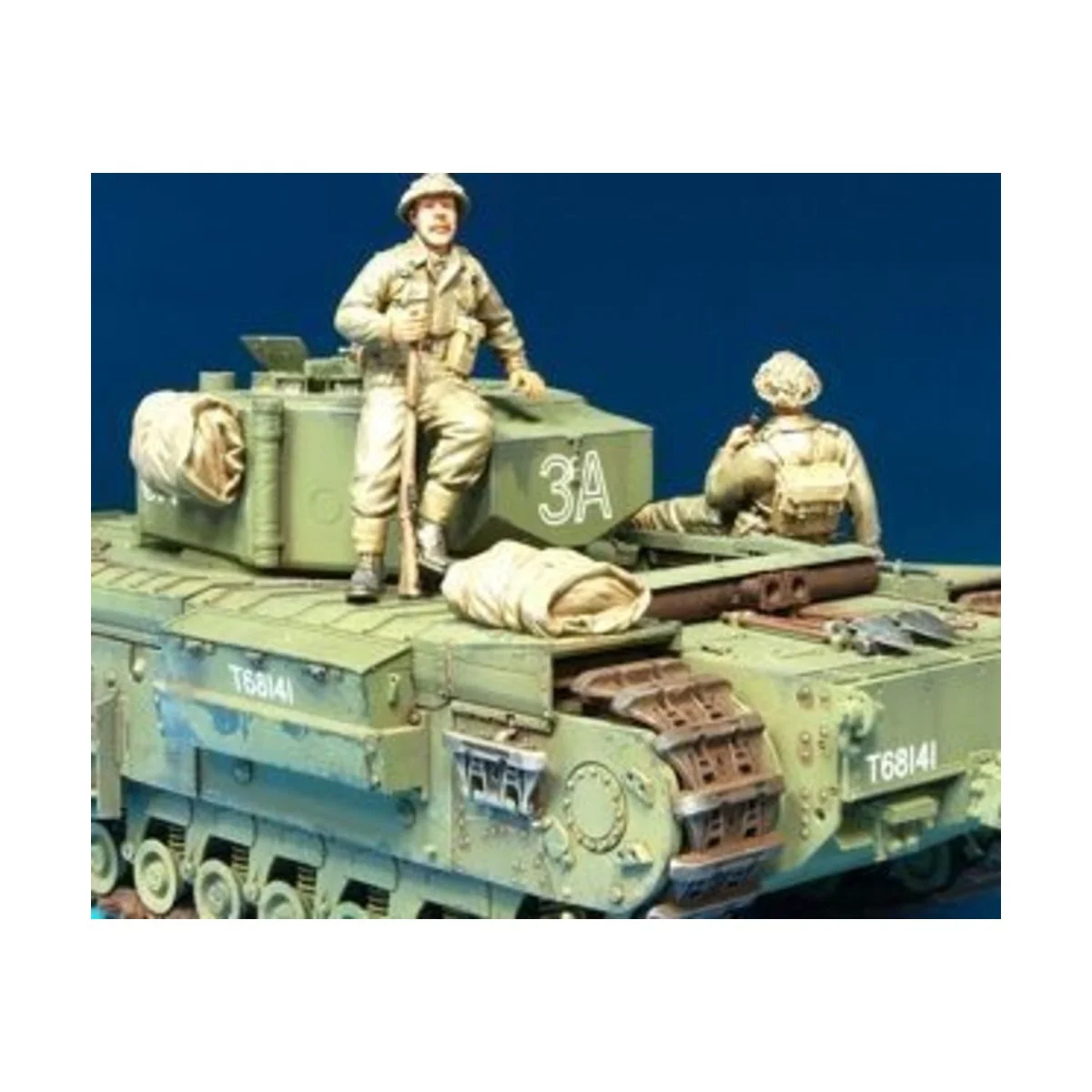Brit. Infan. riding w/Churchill Tank /2F, 1/35 - Hobby Fan HF592