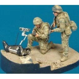 Ranger Reconn. "OIF" ISAF- 2Fig w/Robot, 1/35 - Hobby Fan HF594