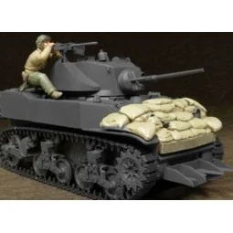 U.S. M5A1 Tank Crew & Sandbags(II)-1 Fig - Hobby Fan HF595