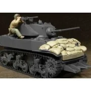 U.S. M5A1 Tank Crew & Sandbags(II)-1 Fig - Hobby Fan HF595