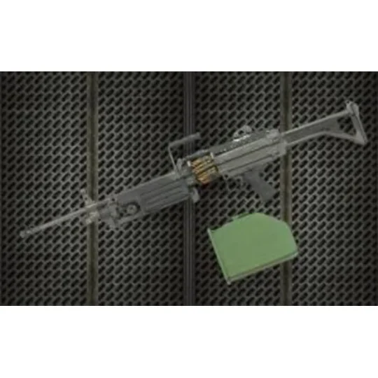 Resin arms U.S. M249 Minimi machine gun, 1/4 - Hobby Fan HF604