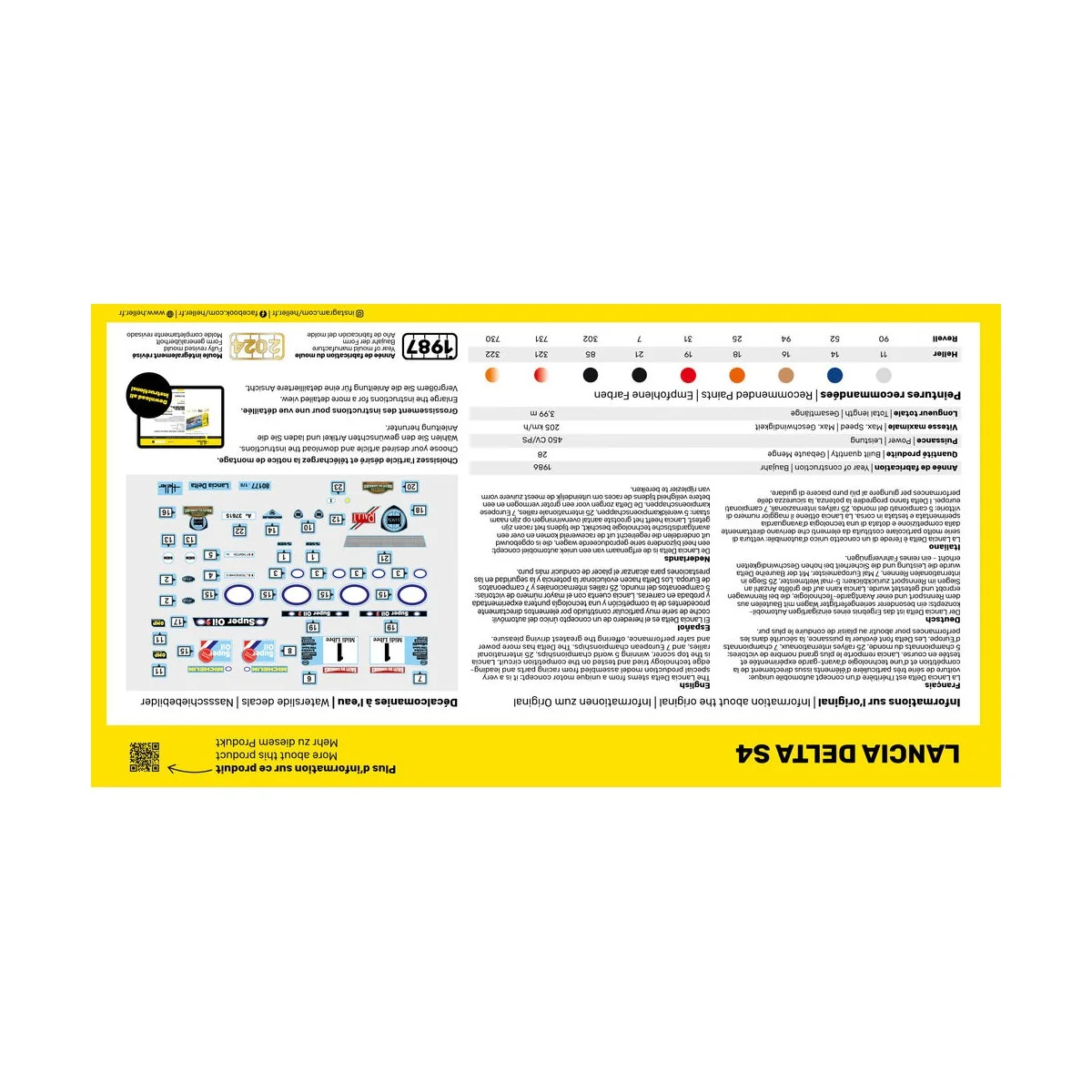 STARTER KIT Lancia Delta S4, 1/43 - Heller 56177