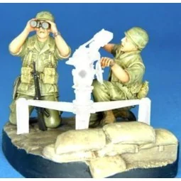 U.S. Army 105mm gun crew Vietnam war - Hobby Fan HF704