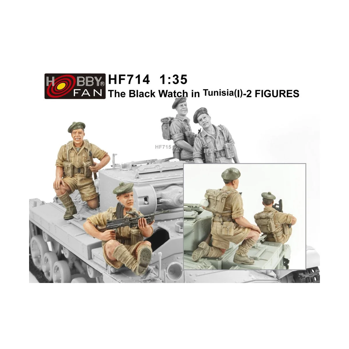 The Black Watch in Tunisia(1)-2 Figures, 1/35 - Hobby Fan HF714 The Black Watch in Tunisia(1)-2 Figures, 1/35 - Hobby Fan HF714