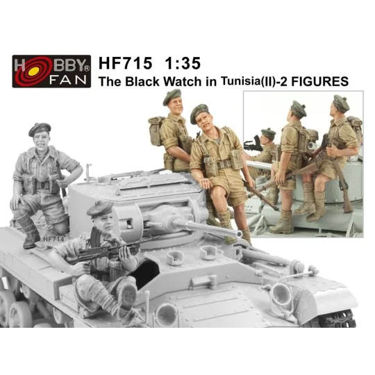 The Black Watch in Tunisia(2)-2 Figures - Hobby Fan HF715