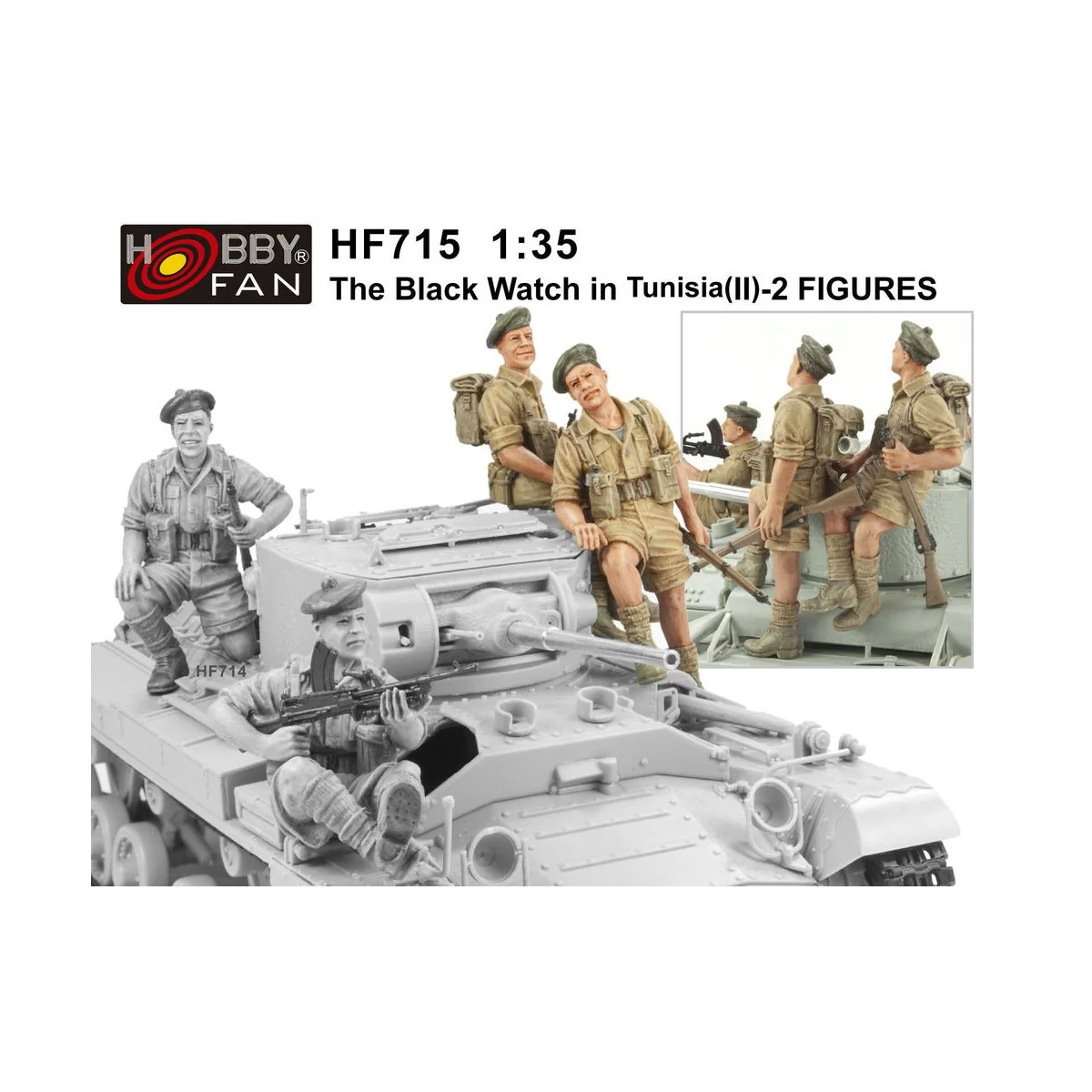 The Black Watch in Tunisia(2)-2 Figures, 1/35 - Hobby Fan HF715