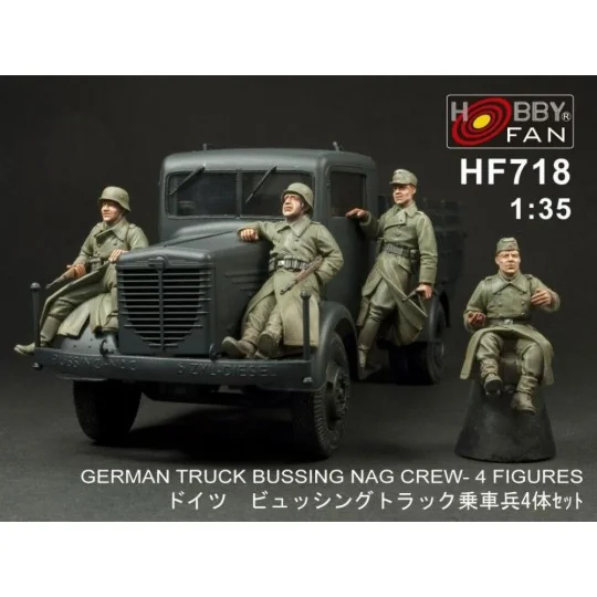 German truck BÜSSING NAG crew 4 Fig., 1/35 - Hobby Fan HF718