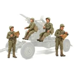WW II Bofors Gun Crew (I)-4 Figures - Hobby Fan HF720