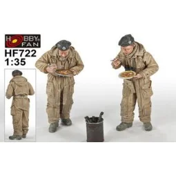 British Tank Crew"Meals for victory"2Fig, 1/35 - Hobby Fan HF722