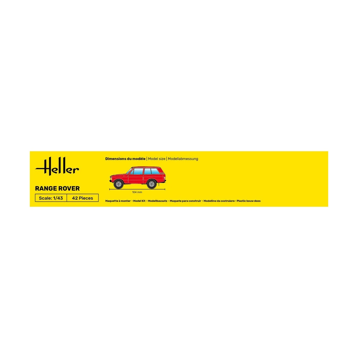STARTER KIT Range Rover, 1/43 - Heller 56181 STARTER KIT Range Rover, 1/43 - Heller 56181