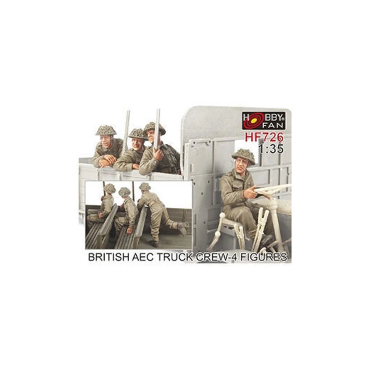 British AEC Truck crew- 4 Figures, 1/35 - Hobby Fan HF726