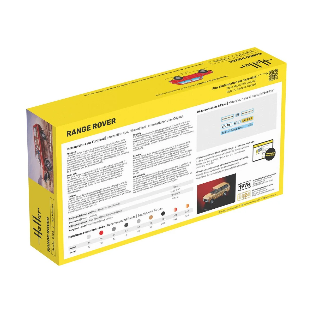 STARTER KIT Range Rover - Heller 56181