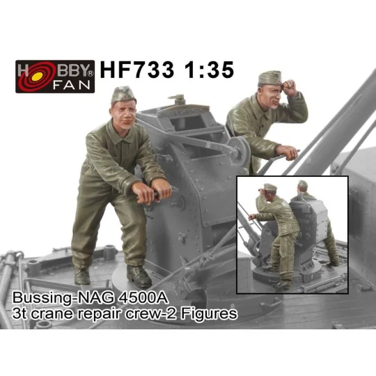 Bussing-NAG 4500A 3t crane repair crew-2 Figures, 1/35 - Hobby Fan ...