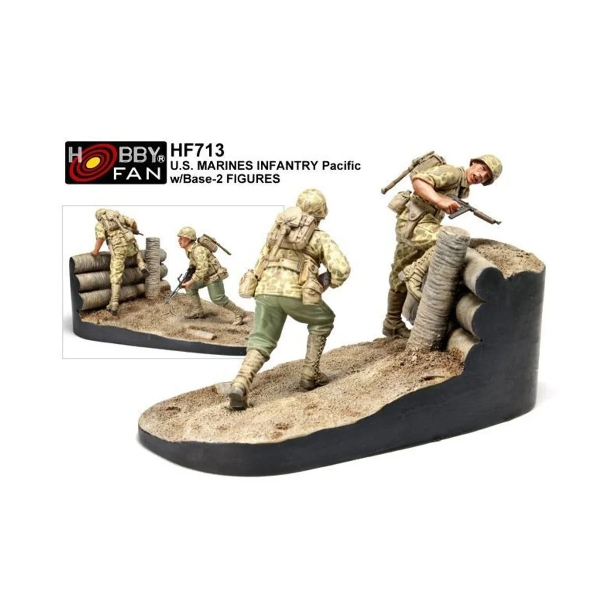 US Marines Infantry Pacific 2 Figuren, 1/35 - Hobby Fan HF713
