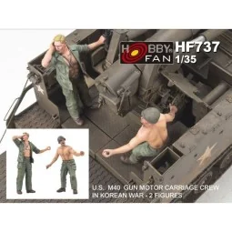 U.S.M40 Gun Motor Carriage crew i.Korean war (2 figures), 1/35 - Ho...
