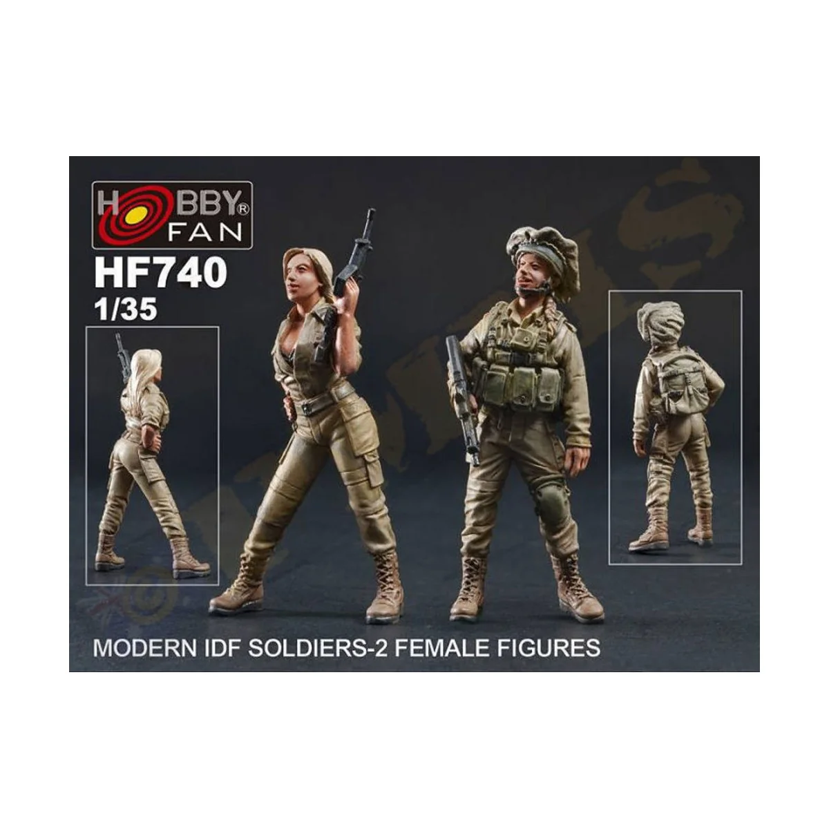 Modern IDF Soldiers-2 Female Figures - Hobby Fan HF740