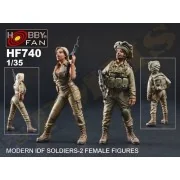 Modern IDF Soldiers-2 Female Figures - Hobby Fan HF740