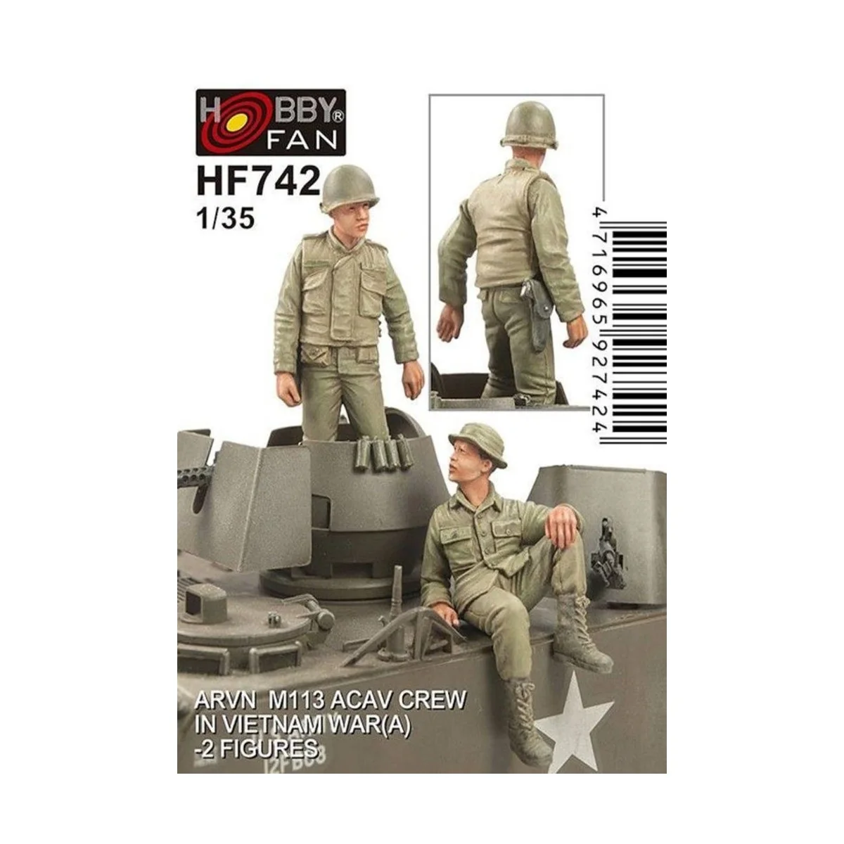 ARVN M113 Crew(1)-2 Figures, 1/35 - Hobby Fan HF742 ARVN M113 Crew(1)-2 Figures, 1/35 - Hobby Fan HF742
