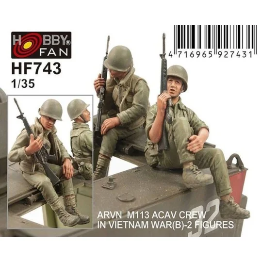 ARVN M113 Crew(2) -2 Figures, 1/35 - Hobby Fan HF743 ARVN M113 Crew(2) -2 Figures, 1/35 - Hobby Fan HF743