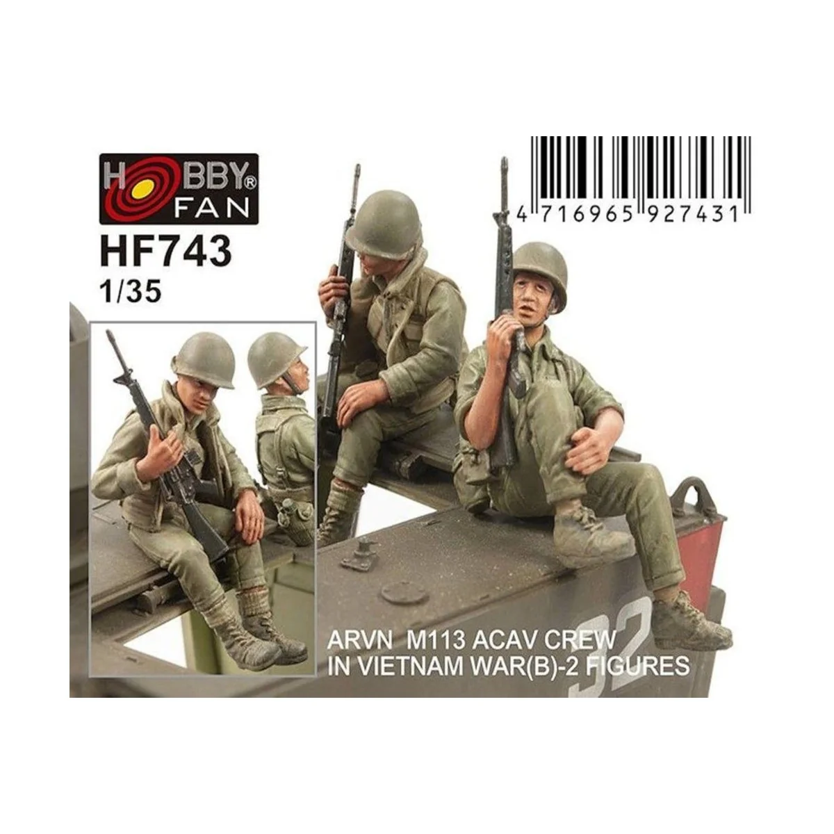 ARVN M113 Crew(2) -2 Figures, 1/35 - Hobby Fan HF743 ARVN M113 Crew(2) -2 Figures, 1/35 - Hobby Fan HF743