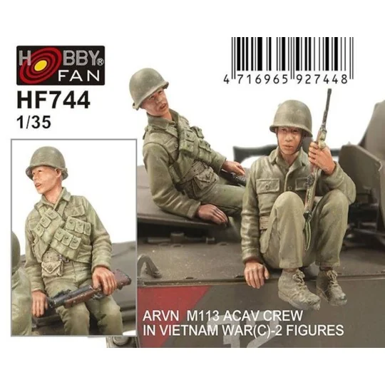 ARVN M113 Crew(3) -2 Figures, 1/35 - Hobby Fan HF744