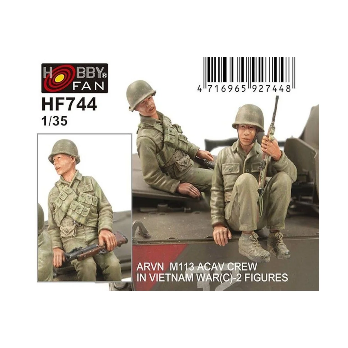 ARVN M113 Crew(3) -2 Figures, 1/35 - Hobby Fan HF744