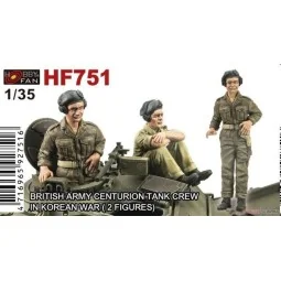 BRITISH ARMY CENTRURION TANK CREW IN KOREAN WAR-2 FIGURES - Hobby F...