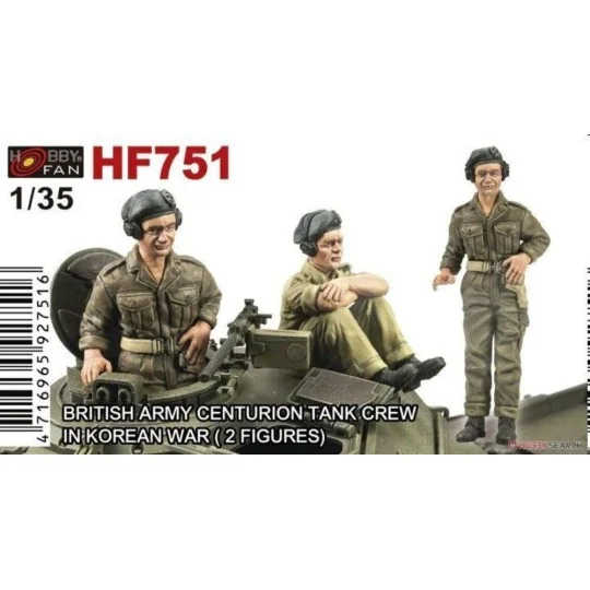 BRITISH ARMY CENTRURION TANK CREW IN KOREAN WAR-2 FIGURES, 1/35 - H...