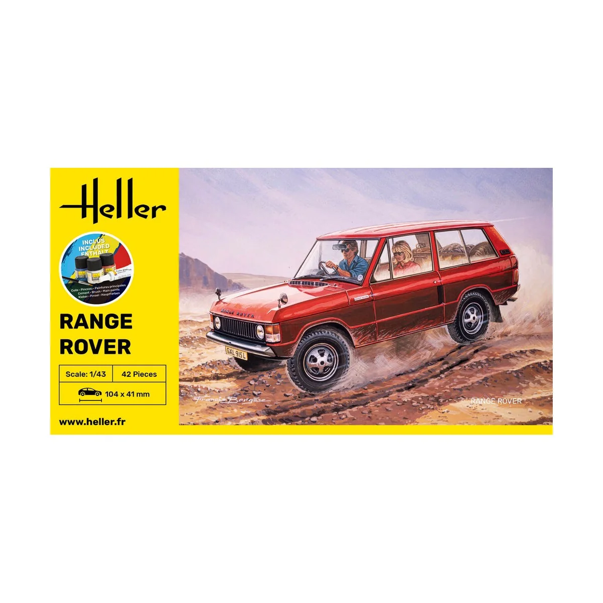 STARTER KIT Range Rover, 1/43 - Heller 56181 STARTER KIT Range Rover, 1/43 - Heller 56181