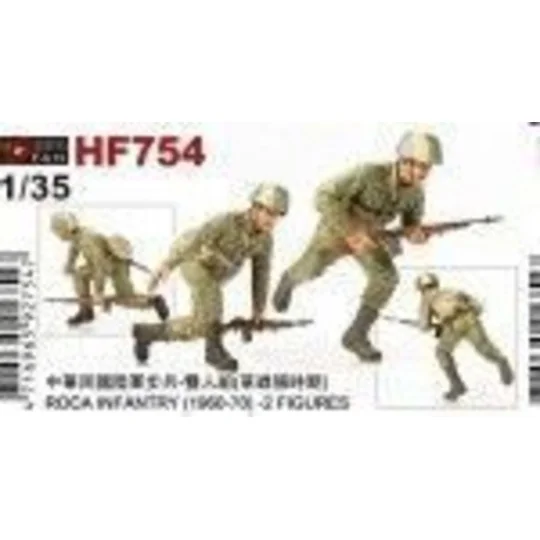 ROCA INFANTRY(1960-70) 2 FIGURES, 1/35 - Hobby Fan HF754